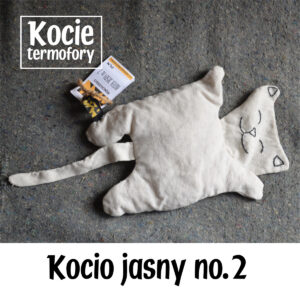 Termofor z pestek wiśni w kształcie kota no2